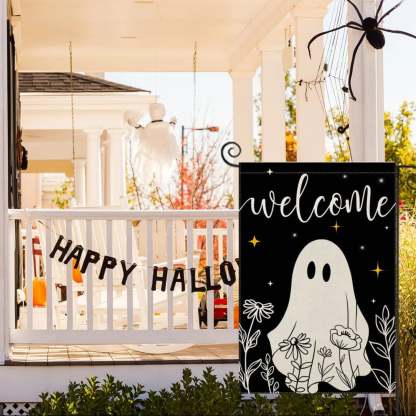 Double Sided Halloween Decorative Flag For Your Garden-Globe Flags