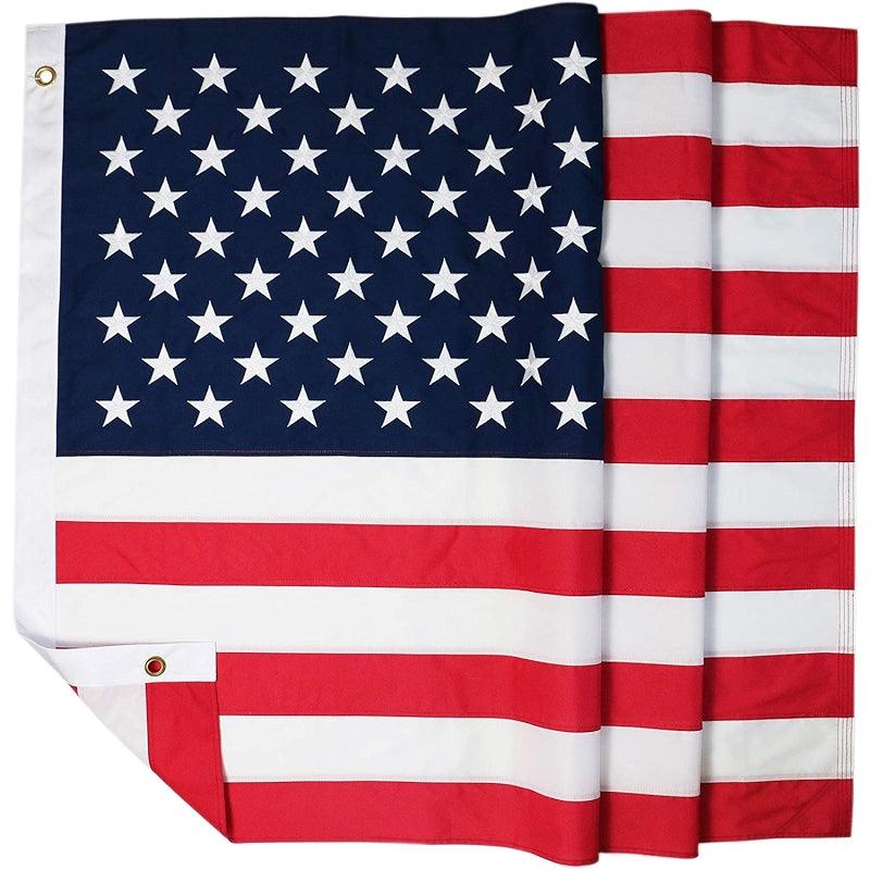 Fade Resistant USA Flag – Heavy-Duty Outdoor Polyester with Embroidered Stars-Globe Flags