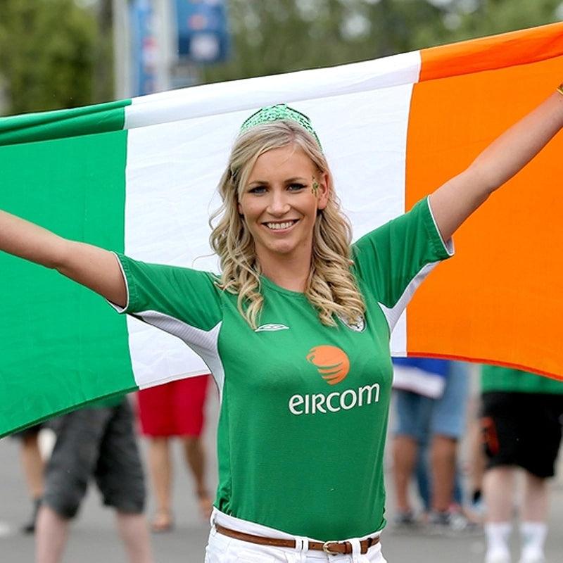 Outdoor Double Sided Flag - indoor wall display setup