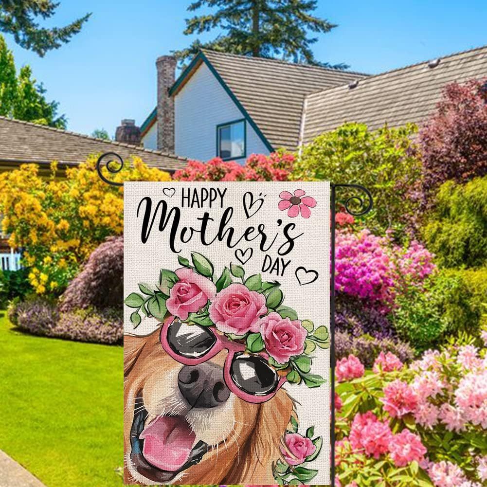 Happy Mothers Day Printed Garden Flag-Globe Flags