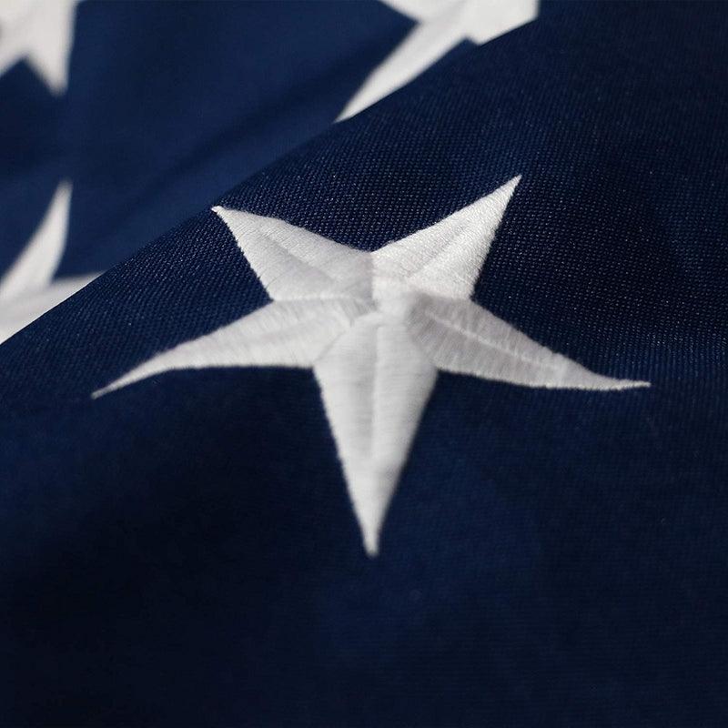 Fade Resistant USA Flag – Heavy-Duty Outdoor Polyester with Embroidered Stars-Globe Flags