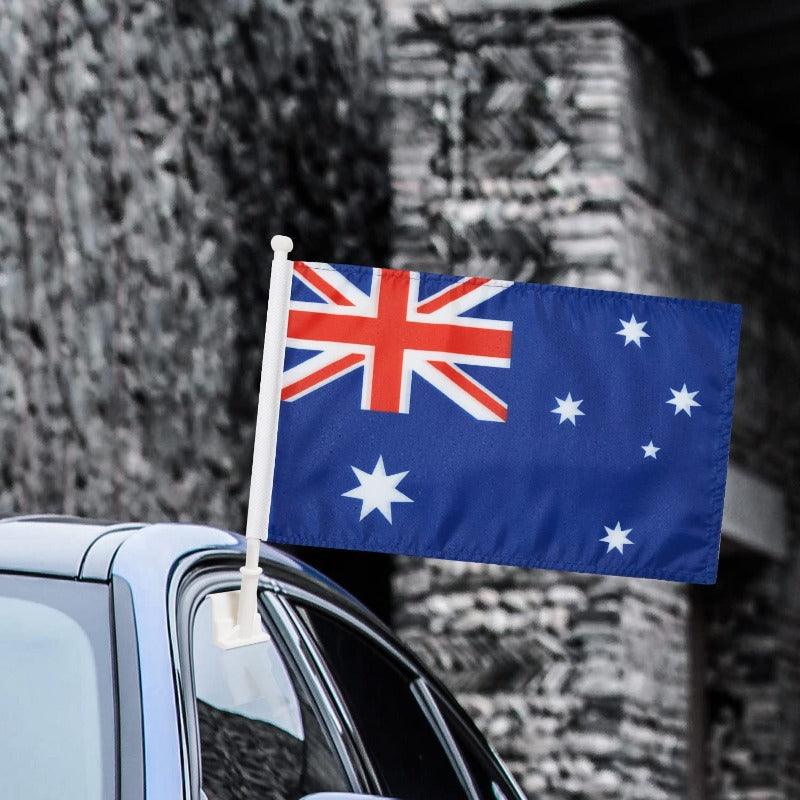Australia Flag Car Mount Accessory For Vehicles Australia's identity-Globe Flags