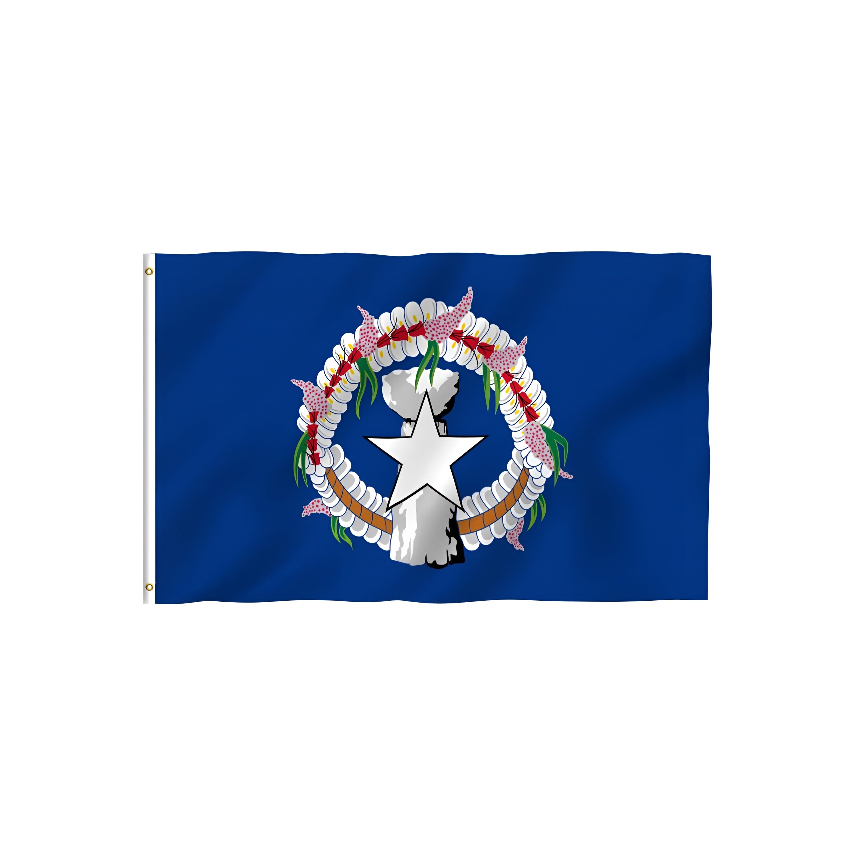 Double Stitched Northern Mariana Islands Flag-Globe Flags