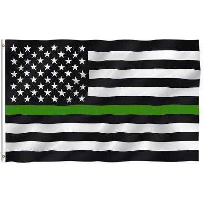 Tribute Thin Line Flag – Durable and Fade-Resistant Patriotic Display-Globe Flags