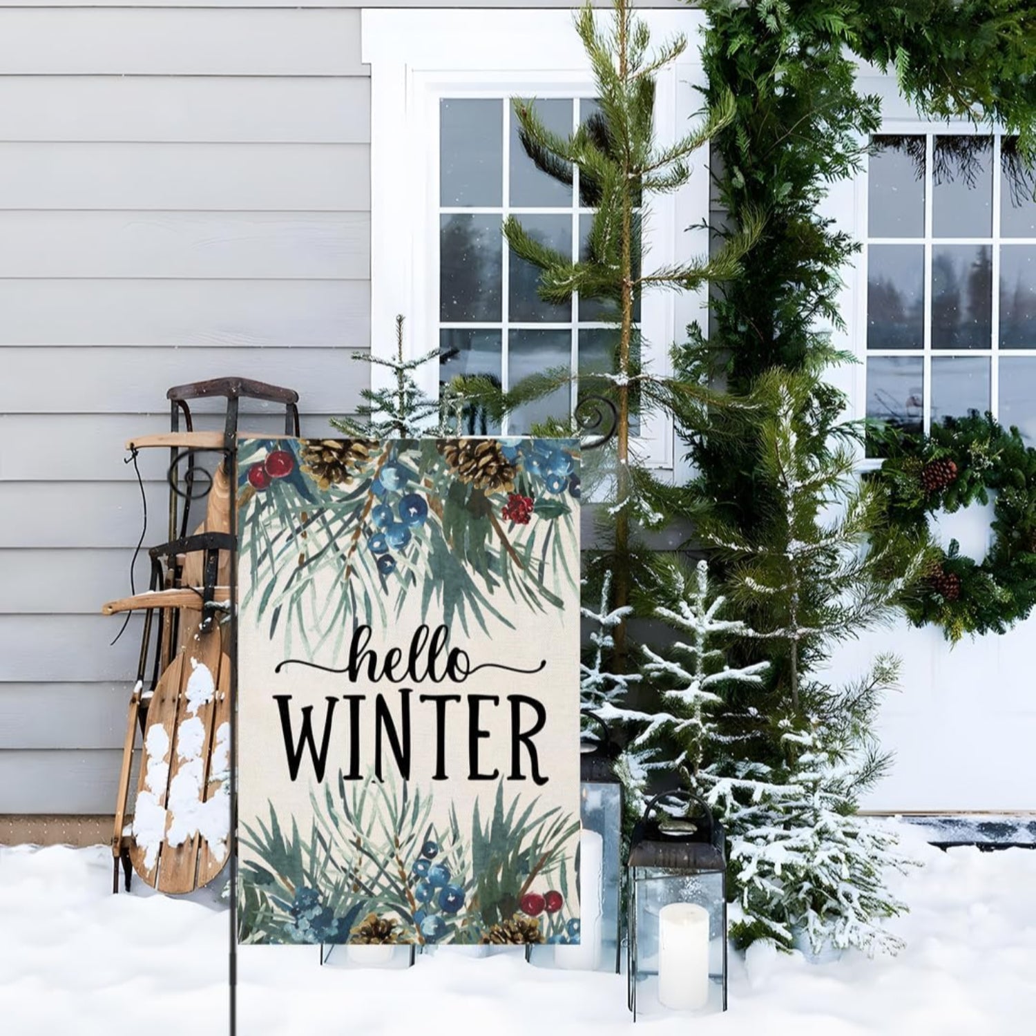 Double Sided Garden Flag For Outdoor Display-Globe Flags