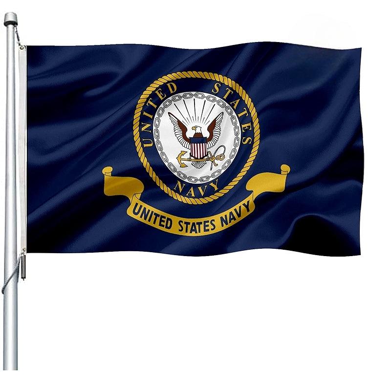 Durable Outdoor Flag Emblem – Heavy Duty Double Sided Design - front view on white background