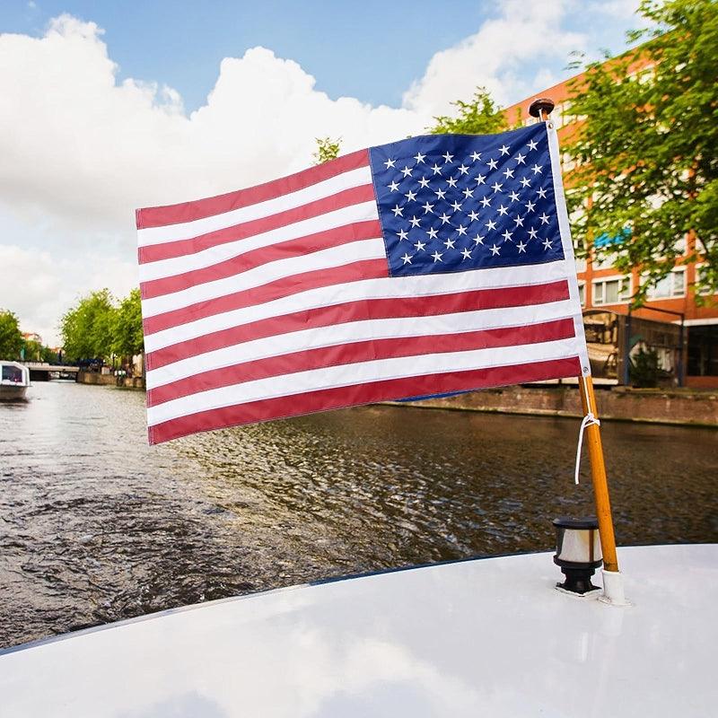 Heavy Duty USA Flag – Water Resistant and Resistant for All-Weather size and scale reference for 90x150cm display
