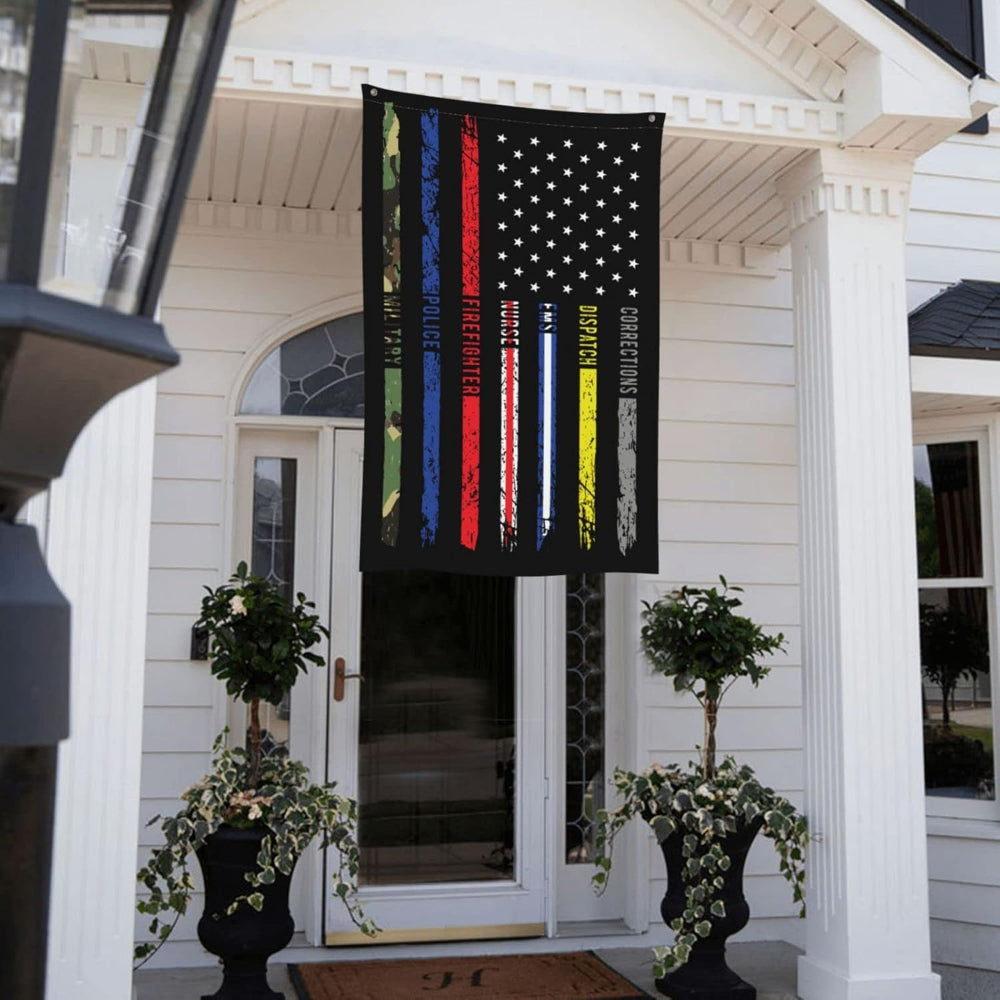 USA Flag - brass grommets and reinforced edge detail