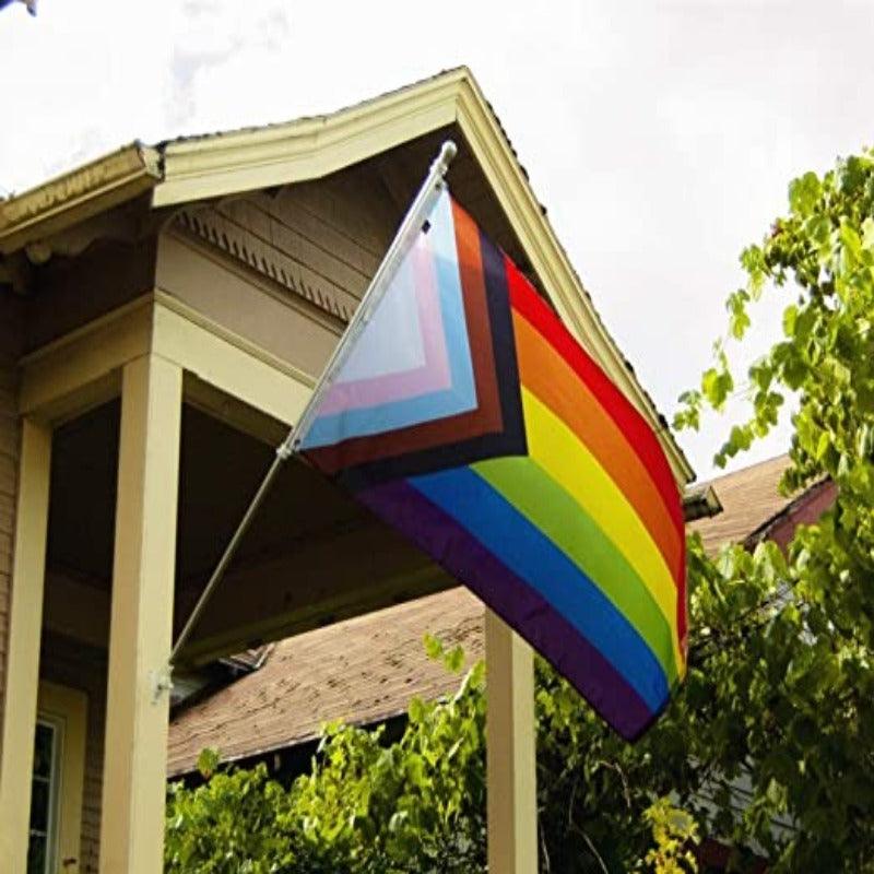 Pride Rainbow Vibrant Flag – Banner for Indoor & Outdoor Display hanging banner display