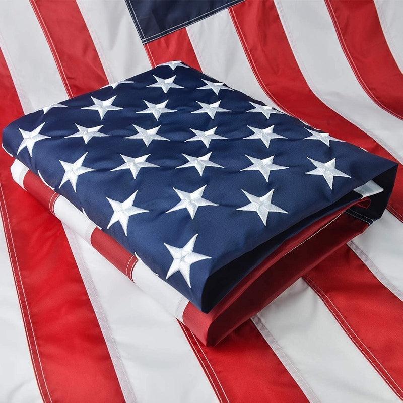 Vivid American Flag – Durable Oxford Nylon with Brass Grommets-Globe Flags