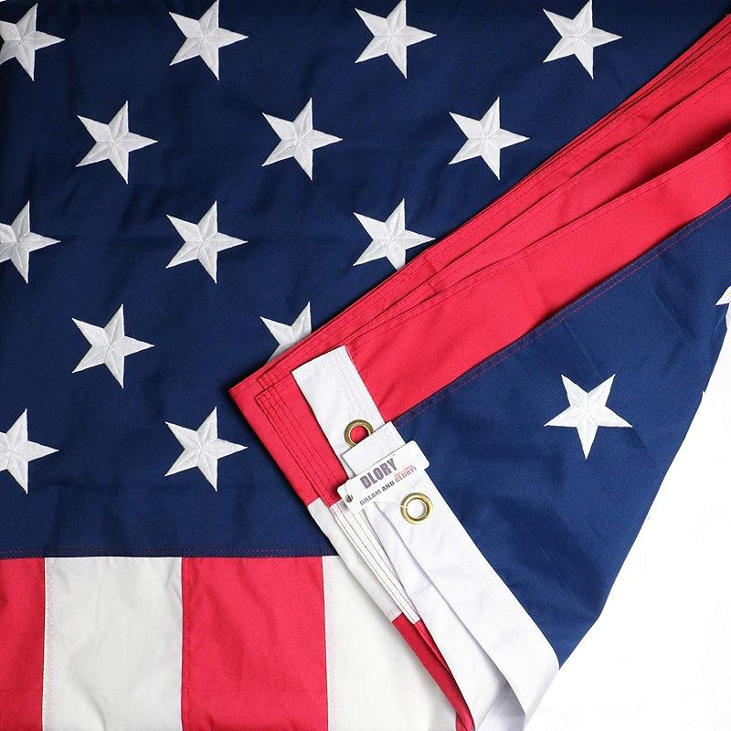 Fade Resistant USA Flag – Heavy-Duty Outdoor Polyester with Embroidered Stars-Globe Flags