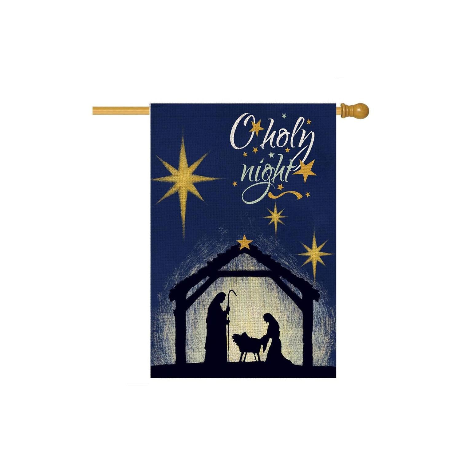 Christmas Night Themed Garden Flag-Globe Flags