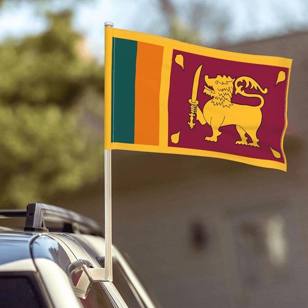 Sri Lanka Car Flag-Globe Flags