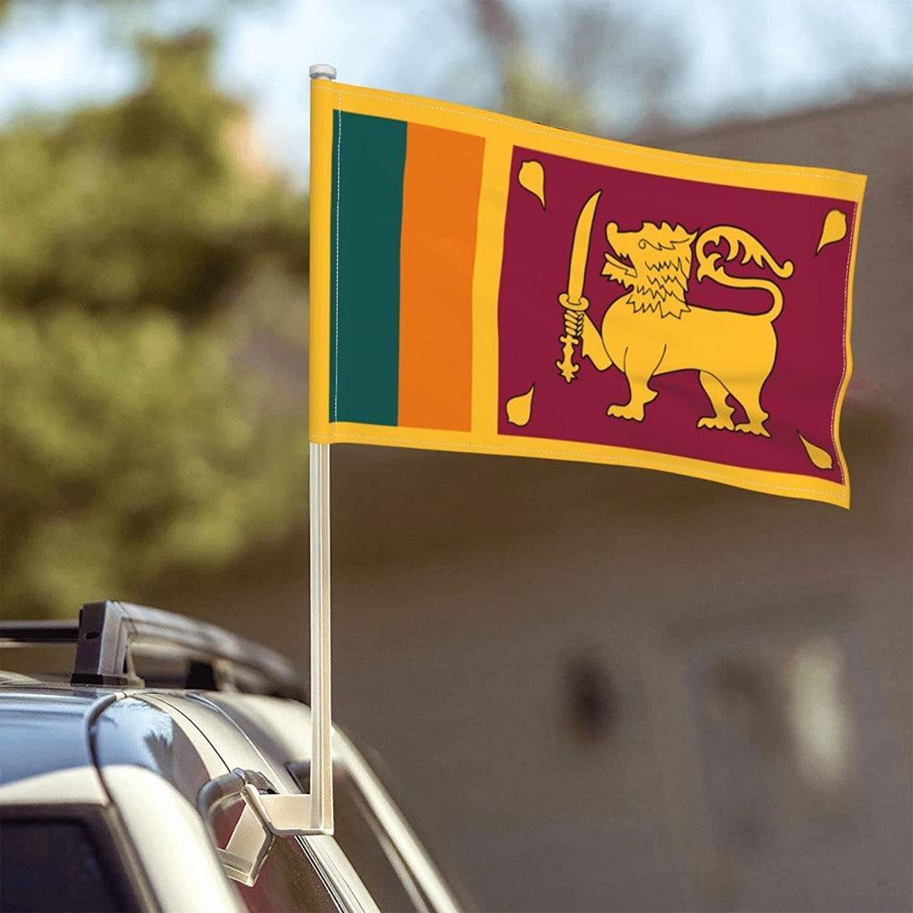Sri Lanka Car Flag-Globe Flags