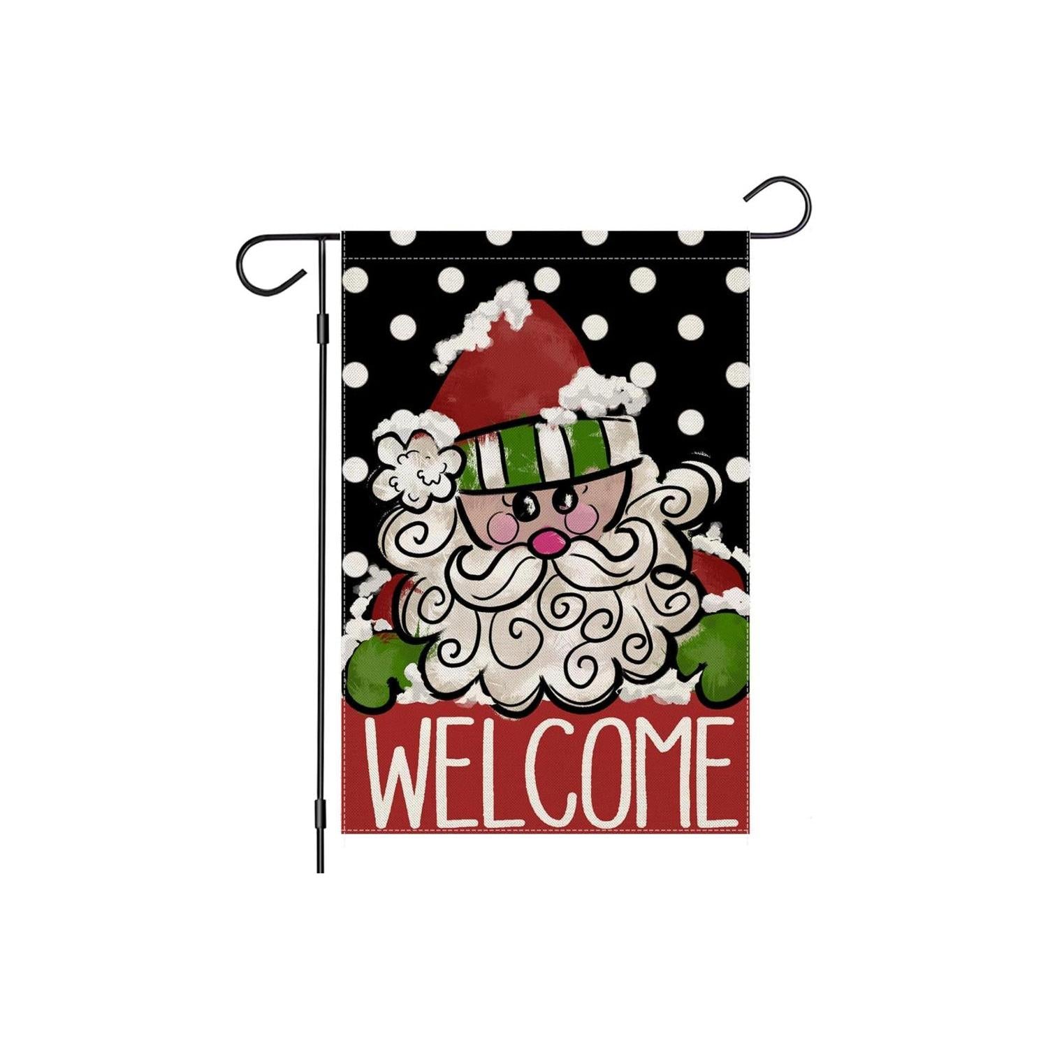 Christmas Santa Printed Flag For Yard Decoration-Globe Flags