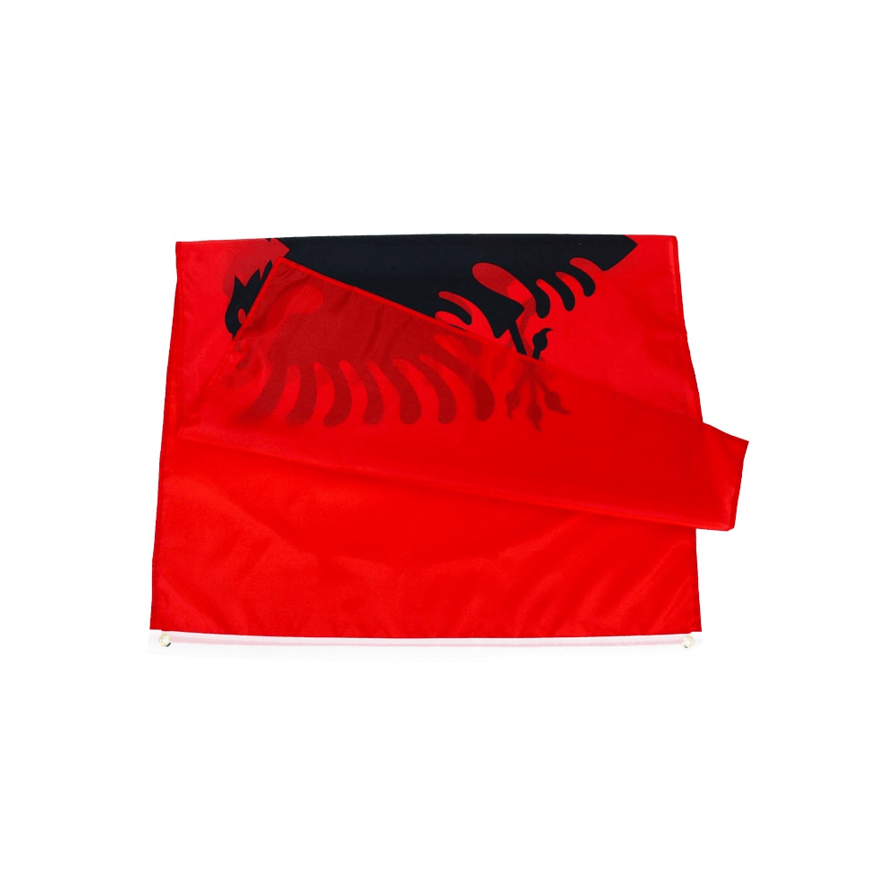 Albanian National Flag – High-Quality Polyester Flag for Display-Globe Flags