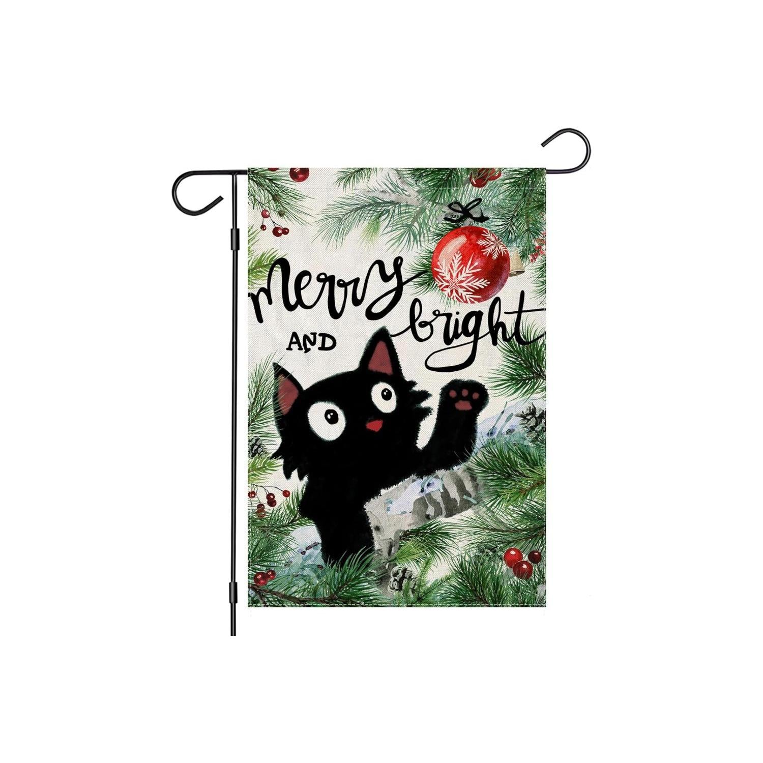 Christmas Themed Garden Flags For Yard Decoration-Globe Flags