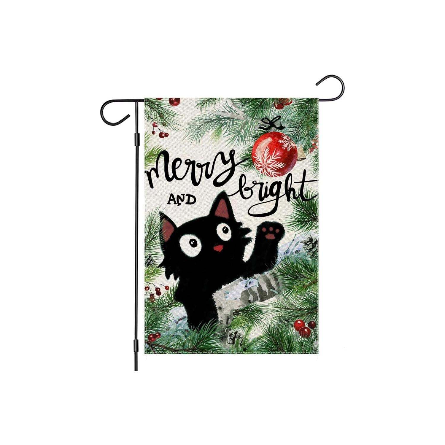 Christmas Themed Garden Flags For Yard Decoration-Globe Flags