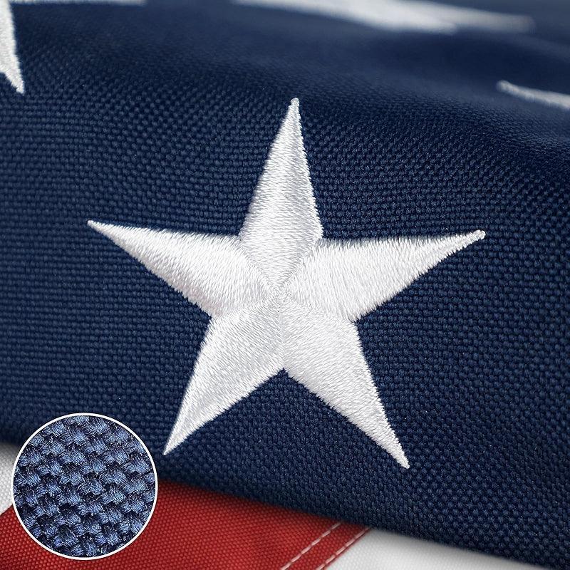 American Heavy Duty Flag – Durable Nylon with Embroidered Stars-Globe Flags