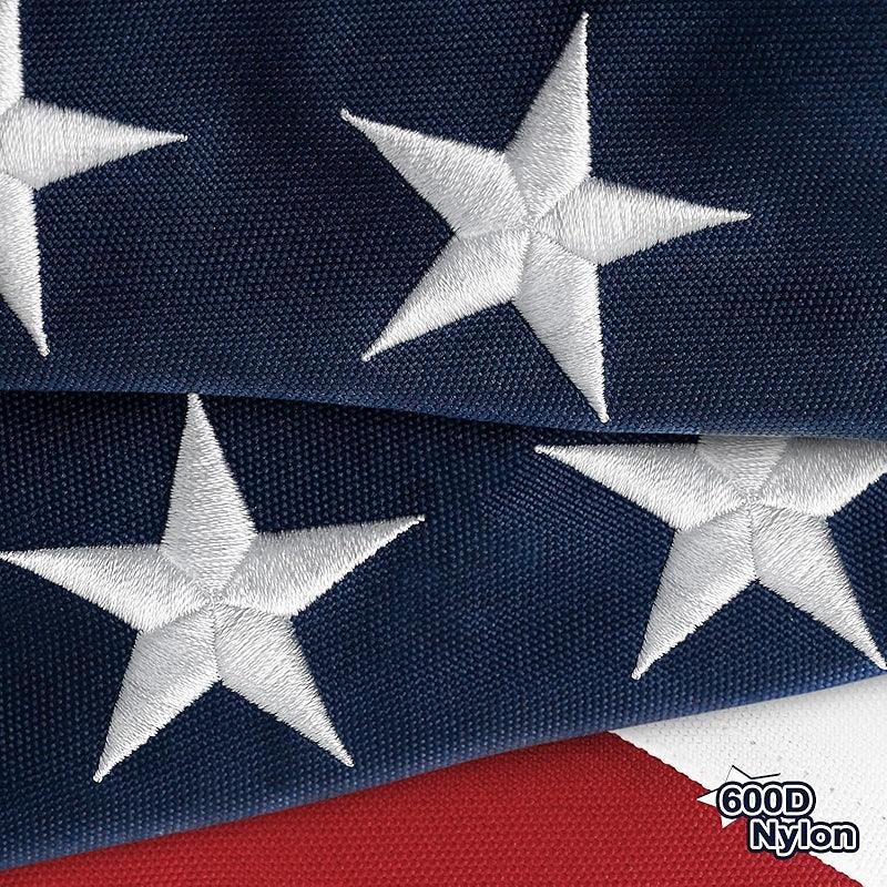 American Heavy Duty Flag – Durable Nylon with Embroidered Stars-Globe Flags