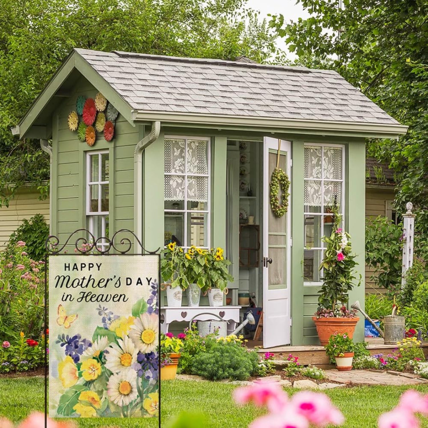 Mothers Day Printed Flag For Decoration-Globe Flags