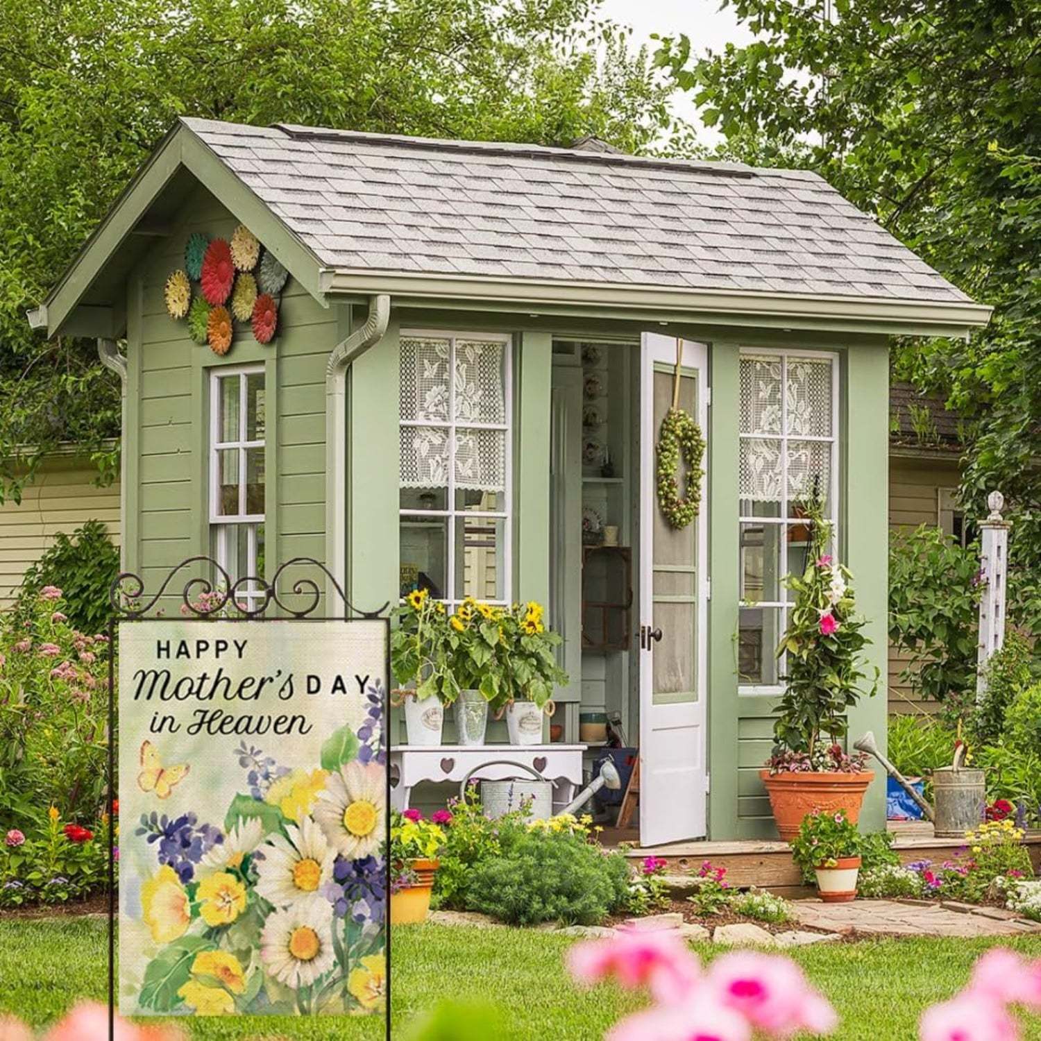 Mothers Day Printed Flag For Decoration-Globe Flags