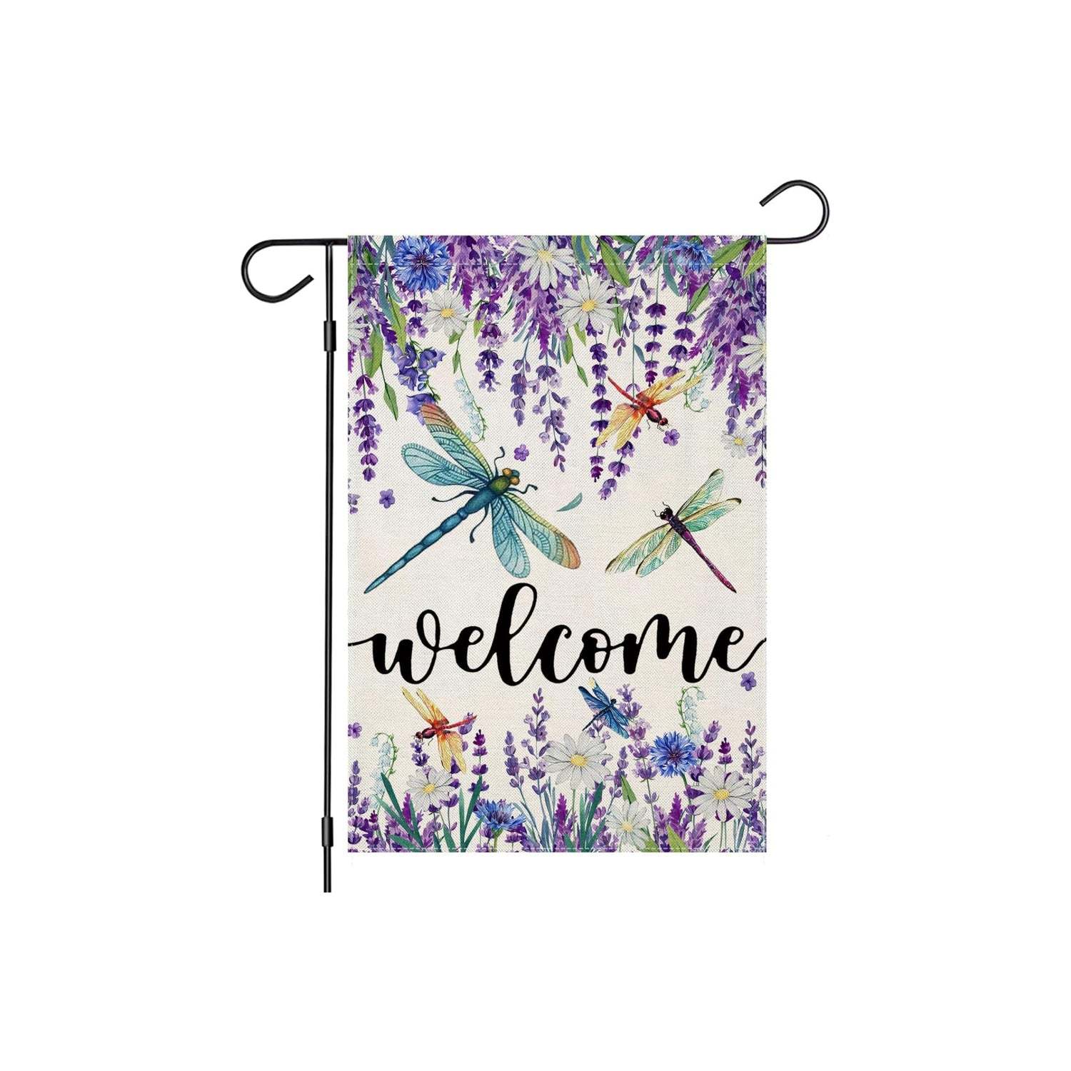 Welcome Garden Flag For Outdoor Decoration-Globe Flags