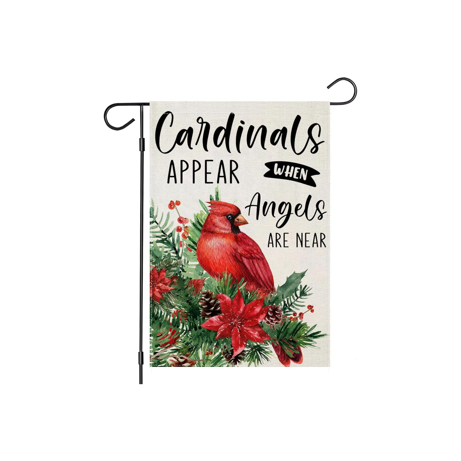 Christmas Birds Printed Yard Flag-Globe Flags