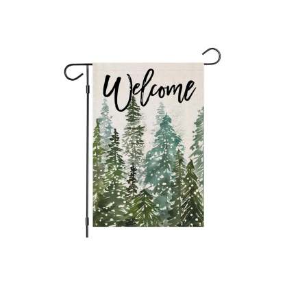 Welcome Printed Flag For Outdoor Decor-Globe Flags