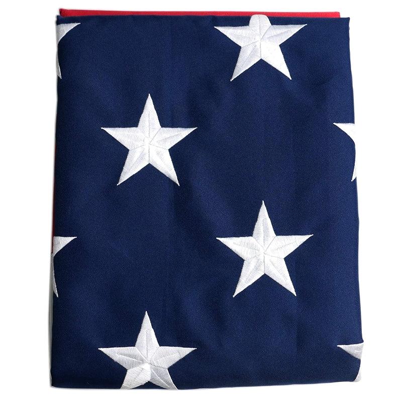 Fade Resistant USA Flag – Heavy-Duty Outdoor Polyester with Embroidered Stars-Globe Flags
