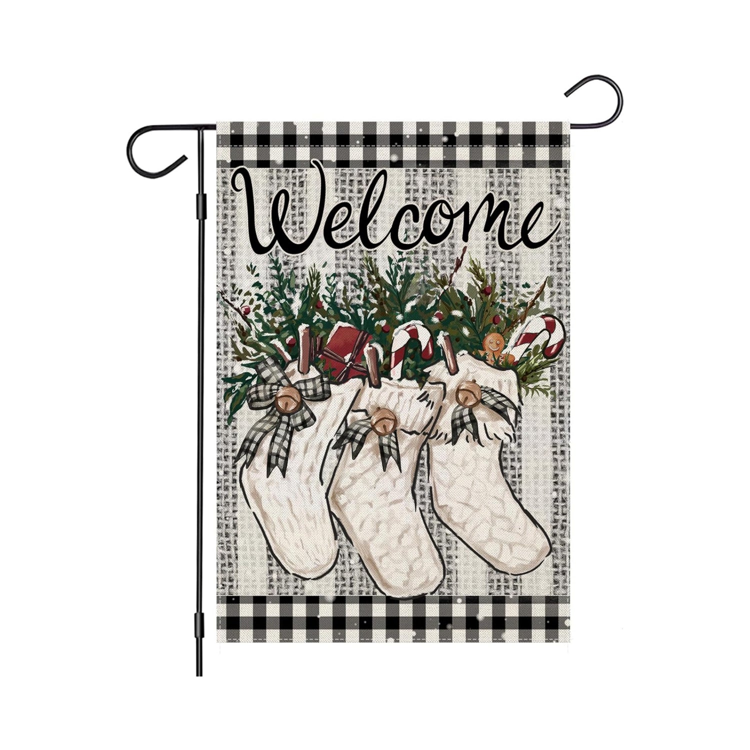 Christmas Holiday Themed Garden Flags-Globe Flags