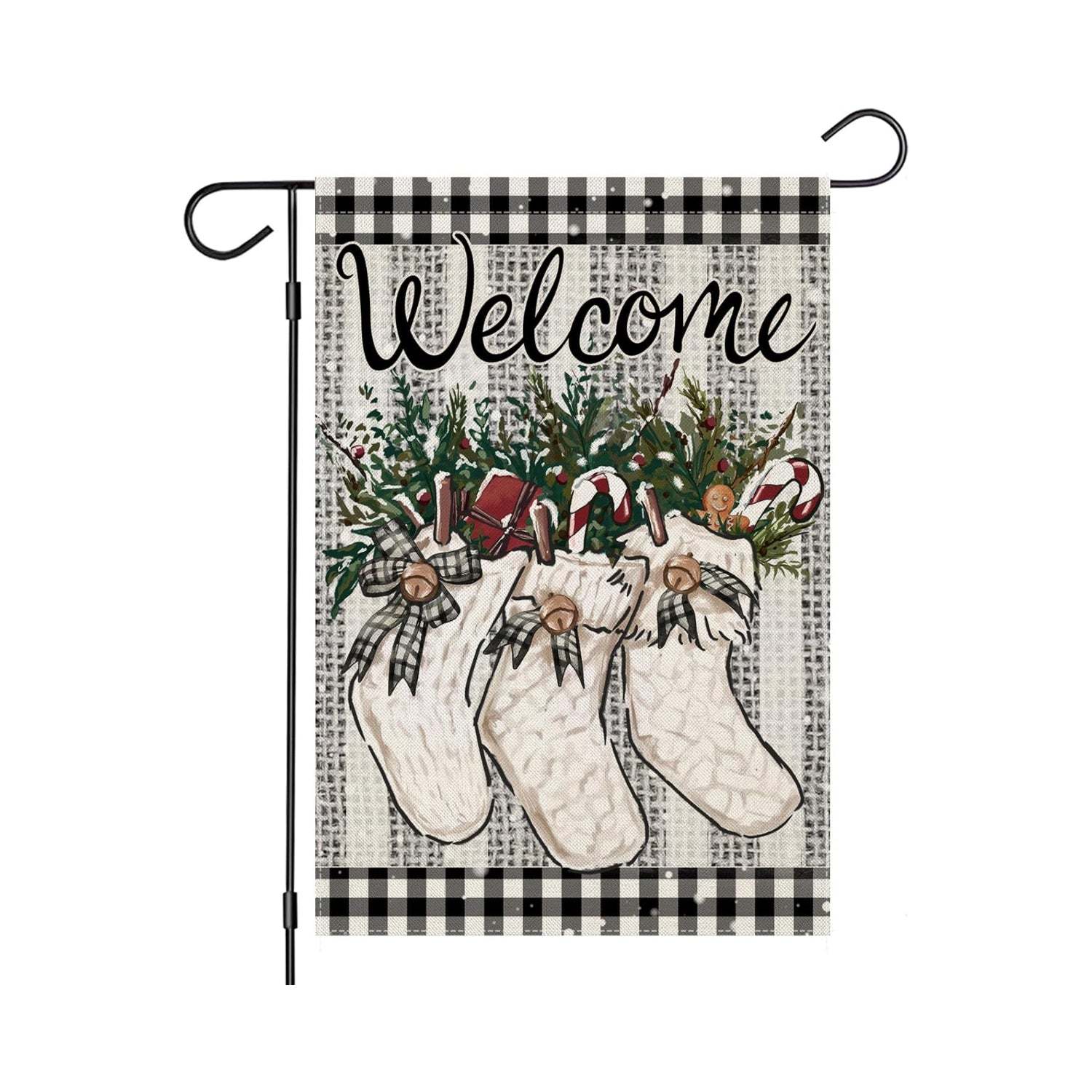 Christmas Holiday Themed Garden Flags-Globe Flags