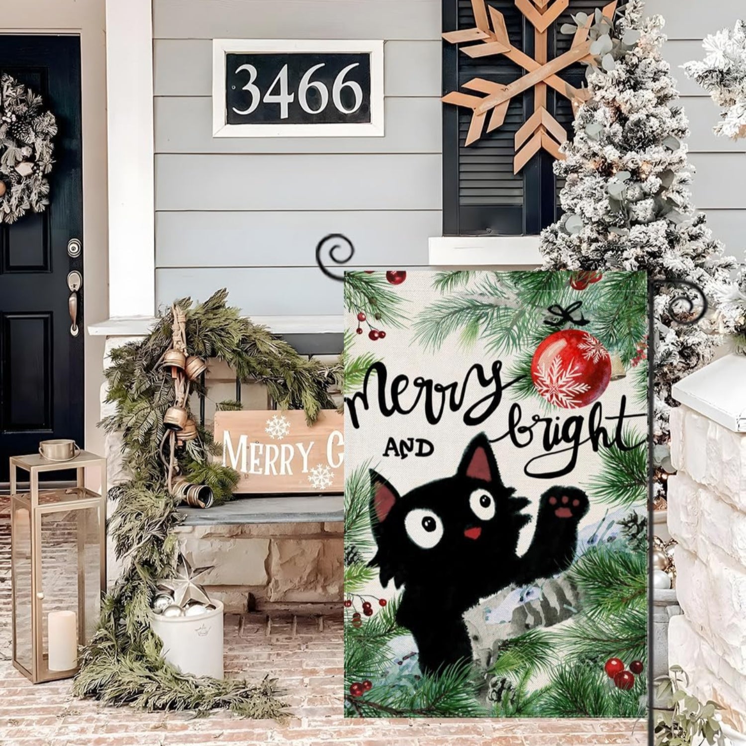 Christmas Themed Garden Flags For Yard Decoration-Globe Flags