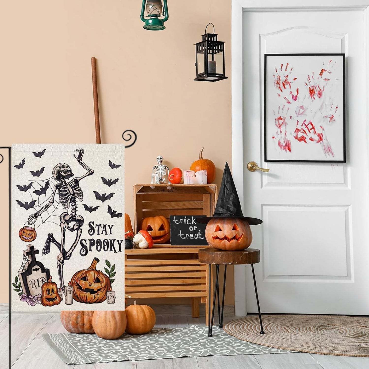 Halloween Garden Flags For Outside Decoration-Globe Flags