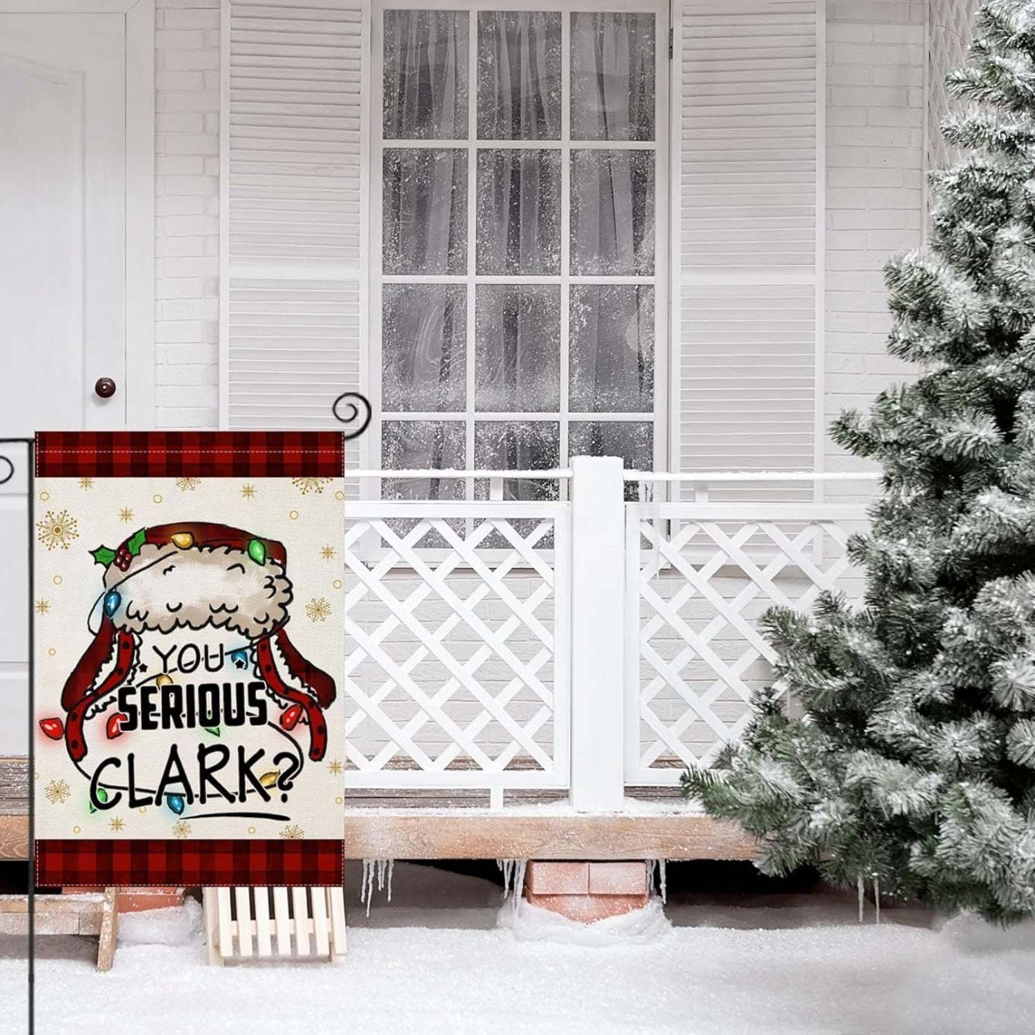 Double Sided Christmas Garden Flag For Outdoor Decoration-Globe Flags