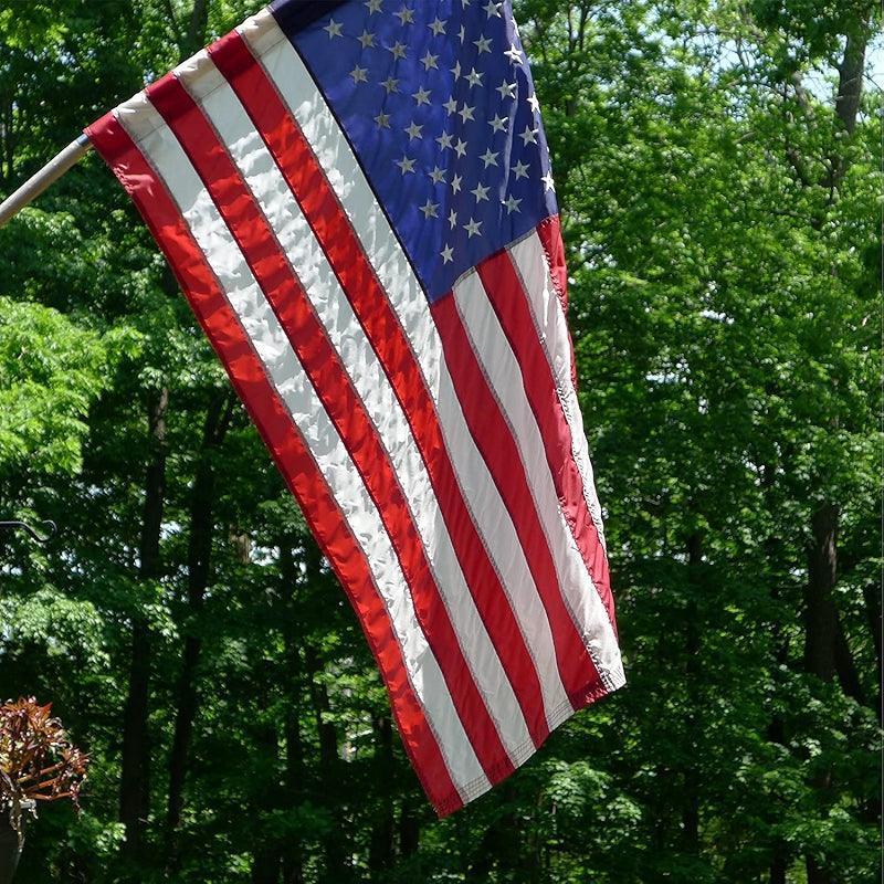 Embroidered Stars American Flag - Heavy Duty and Stable Fabric-Globe Flags