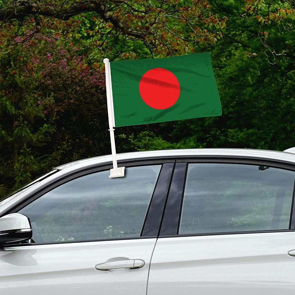 Bangladesh Flag For Car Window Polyester Mount 30x45cm-Globe Flags