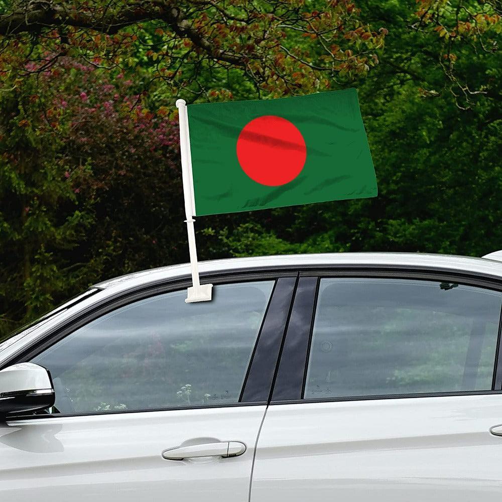 Bangladesh Flag For Car Window Polyester Mount 30x45cm-Globe Flags