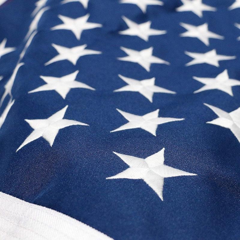 Fade Resistant USA Flag – Heavy-Duty Outdoor Polyester with Embroidered Stars-Globe Flags