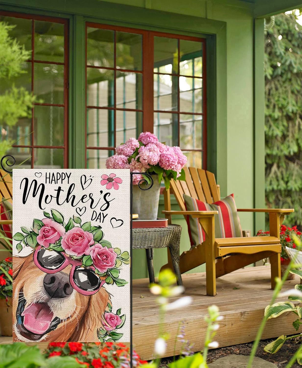 Happy Mothers Day Printed Garden Flag-Globe Flags