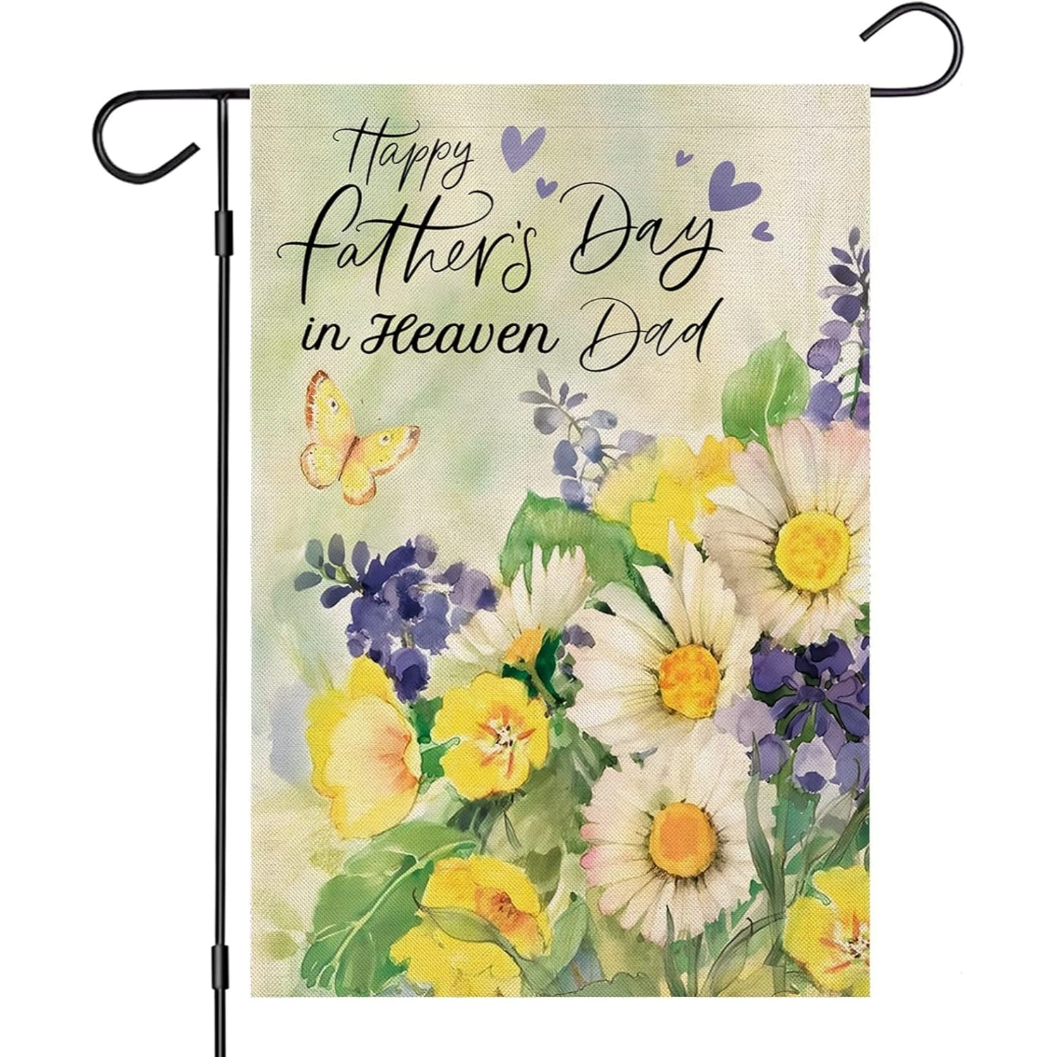 Honoring Dad Memorial Fathers Day Garden Flag-Globe Flags