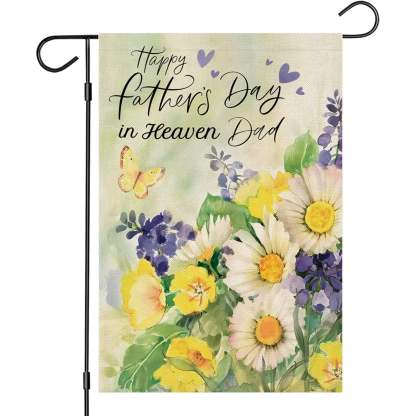 Honoring Dad Memorial Fathers Day Garden Flag-Globe Flags