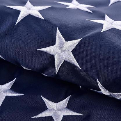 Embroidered Stars American Flag - Heavy Duty and Stable Fabric-Globe Flags