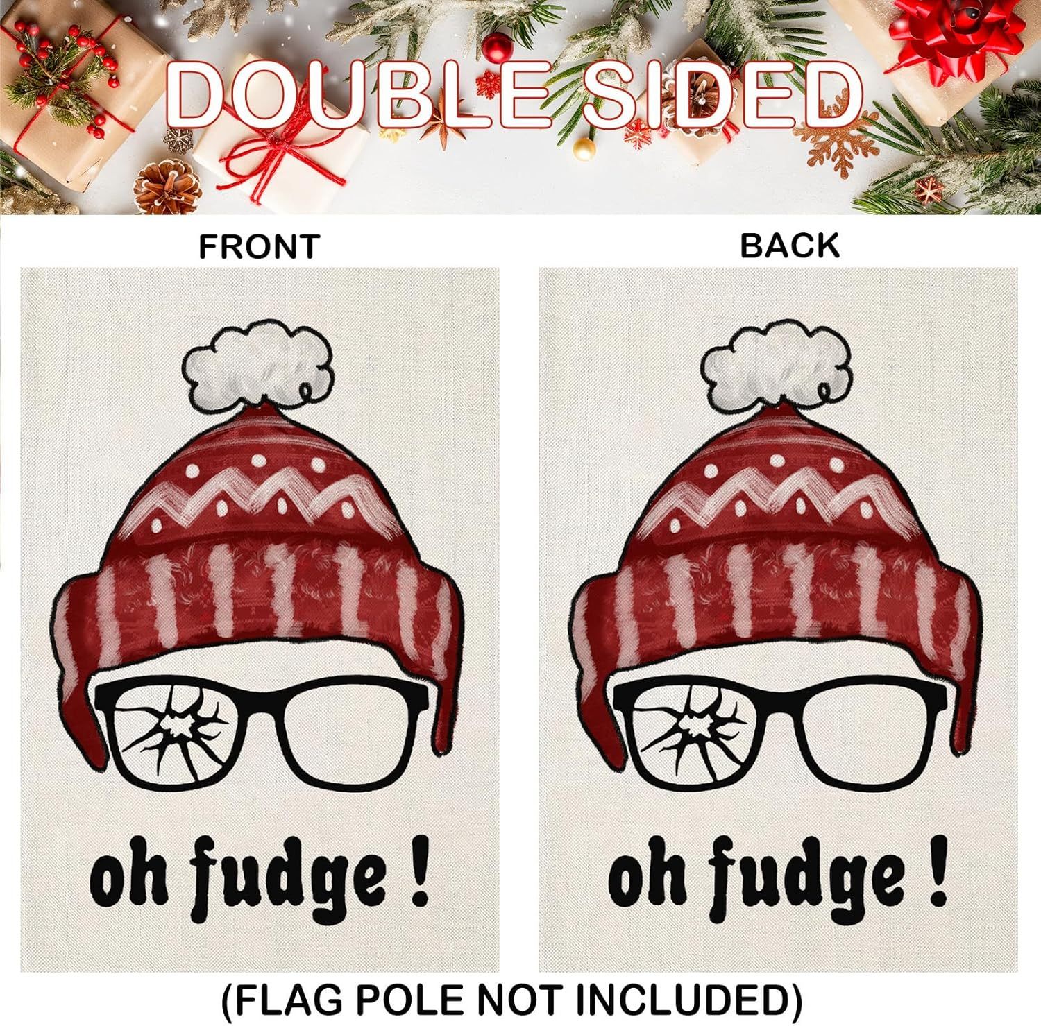 Christmas Holiday Themed Garden Flags-Globe Flags