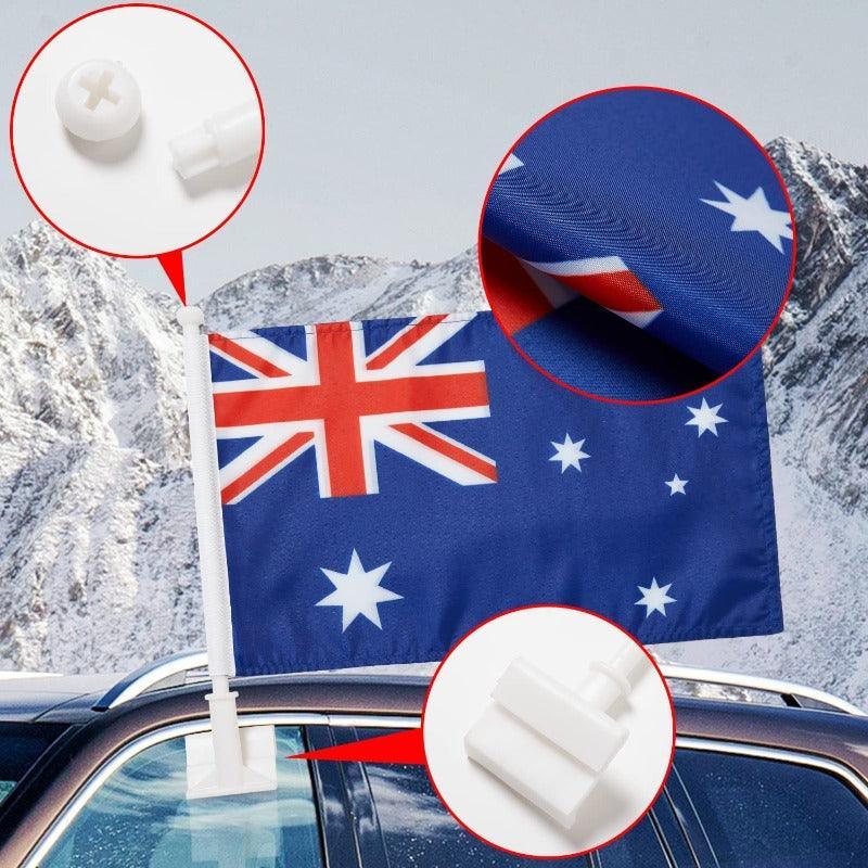 Australia Flag Car Mount Accessory For Vehicles Australia's identity-Globe Flags