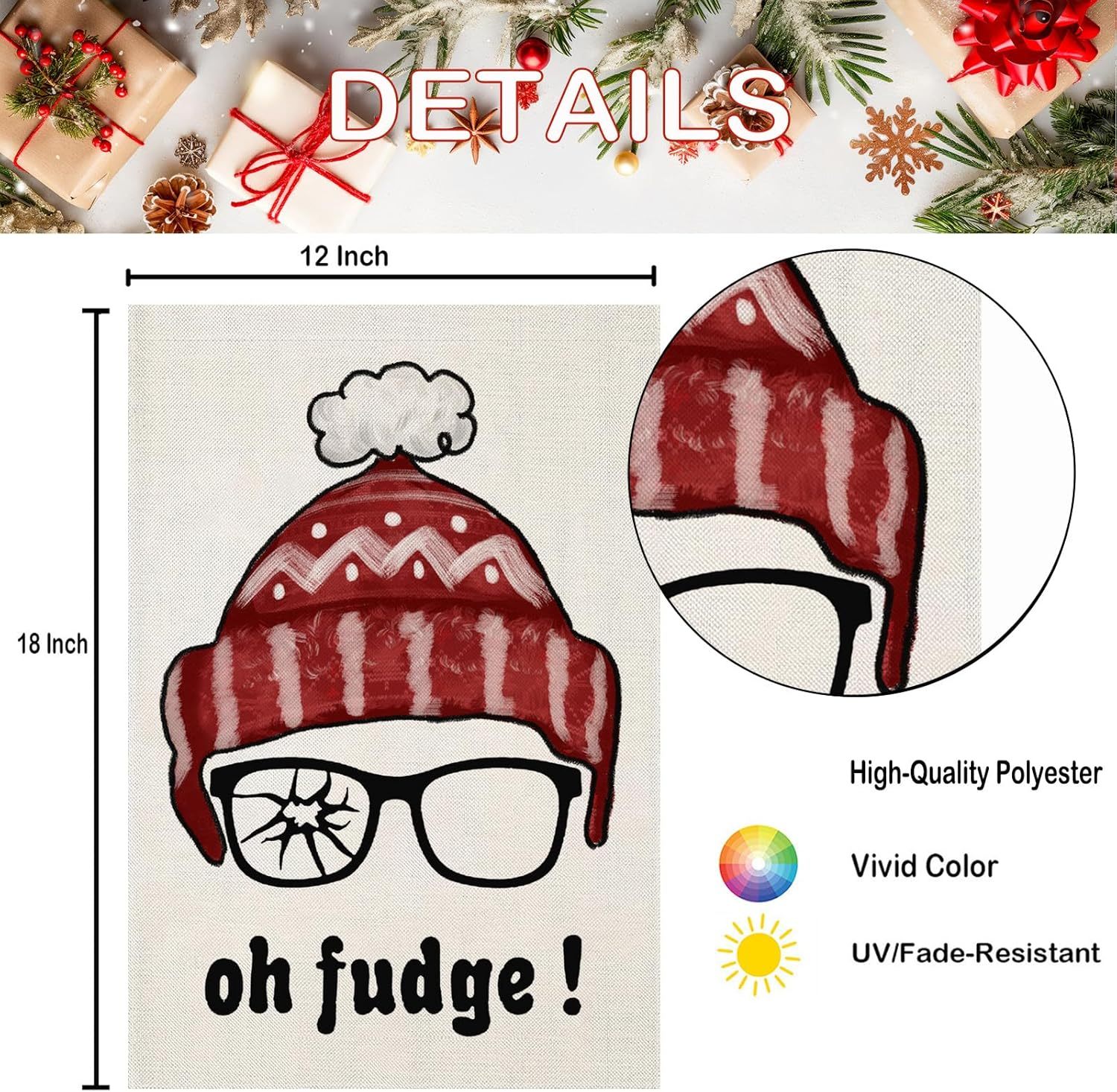 Christmas Holiday Themed Garden Flags-Globe Flags