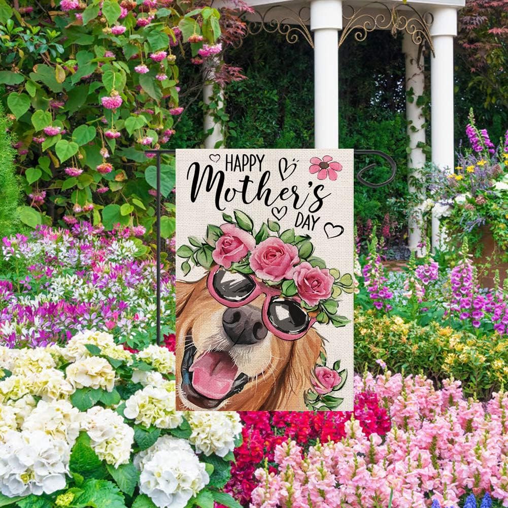 Happy Mothers Day Printed Garden Flag-Globe Flags