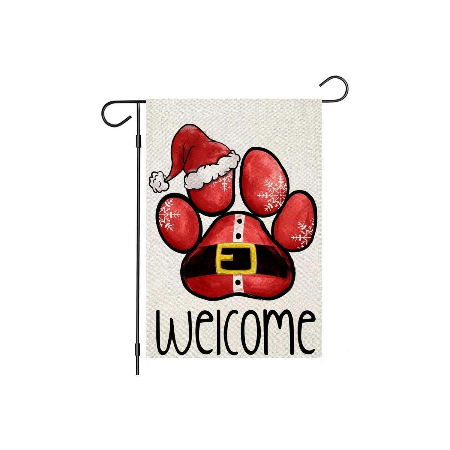 Holiday Pet Themed Garden Flag-Globe Flags