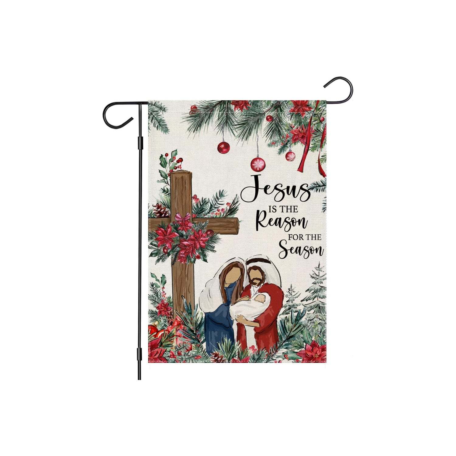 Double Sided Printed Garden Flag For Holidays-Globe Flags