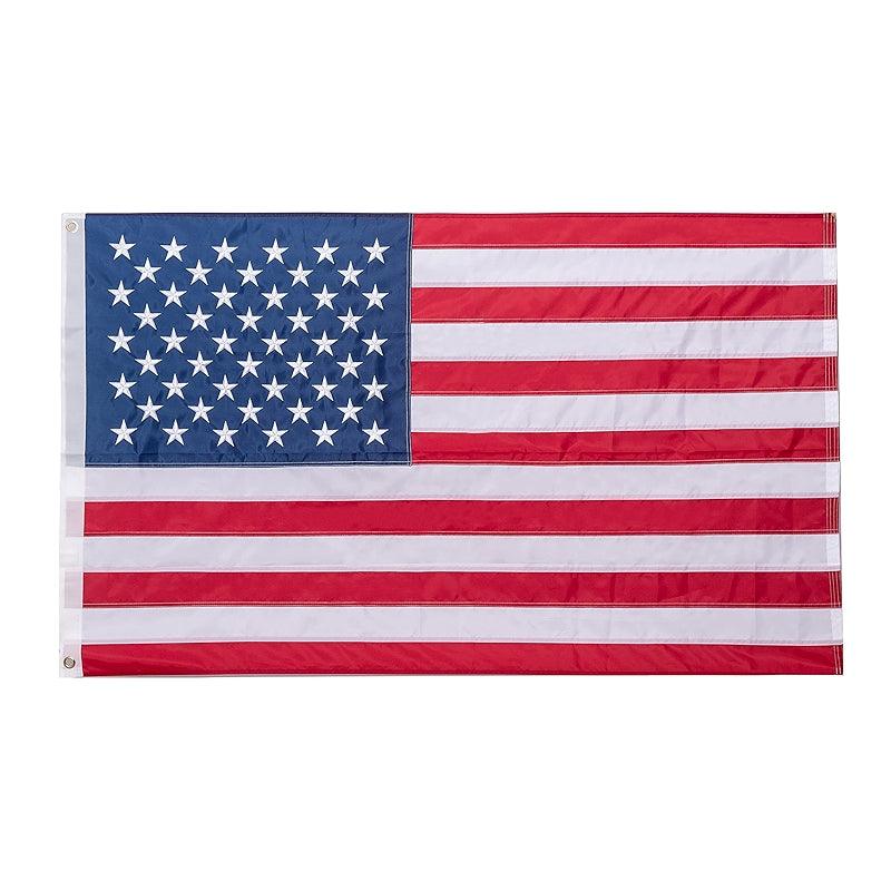 Heavy Duty Embroidered Flag – Durable Outdoor Flag with Brass Grommets-Globe Flags